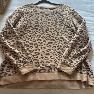Leopard print sweater